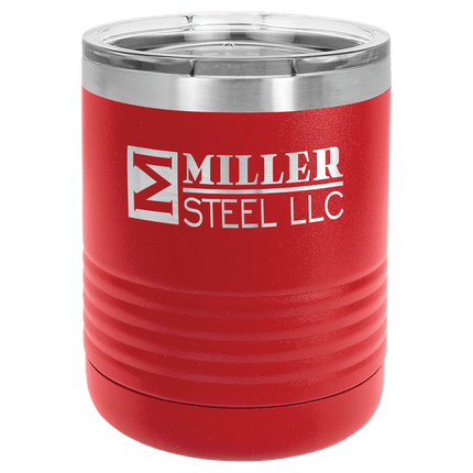 Polar Camel 10 oz. Stainless Steel Vacuum Insulated Ringneck Tumbler with Clear Lid
