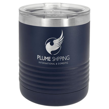 Custom Engraved Polar Camel 10 oz. Ringneck Tumbler – Navy & White