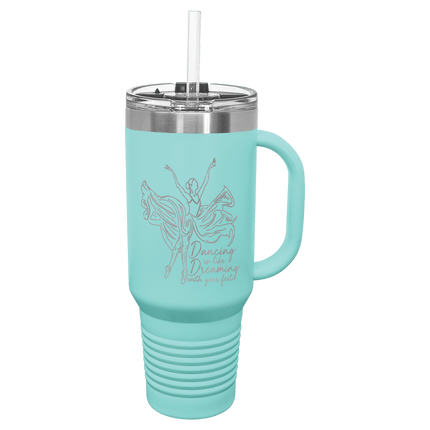 Personalized Polar Camel 40 oz. Travel Mug with Snap Lid & Straw