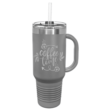 Personalized Polar Camel 40 oz. Travel Mug with Snap Lid & Straw