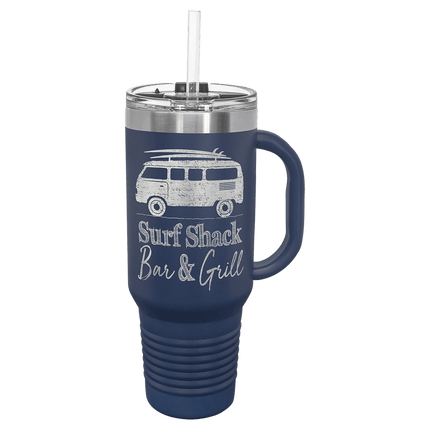 Personalized Polar Camel 40 oz. Travel Mug with Snap Lid & Straw