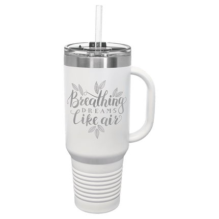 Personalized Polar Camel 40 oz. Travel Mug with Snap Lid & Straw