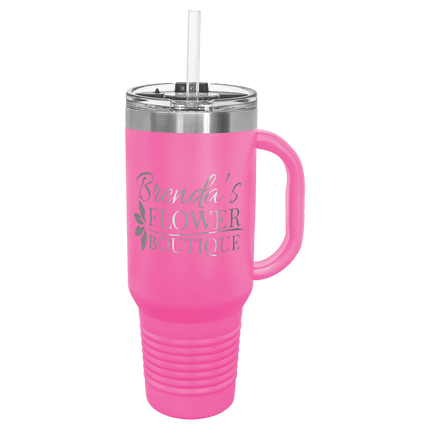 Personalized Polar Camel 40 oz. Travel Mug with Snap Lid & Straw