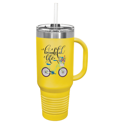 Personalized Polar Camel 40 oz. Travel Mug with Snap Lid & Straw
