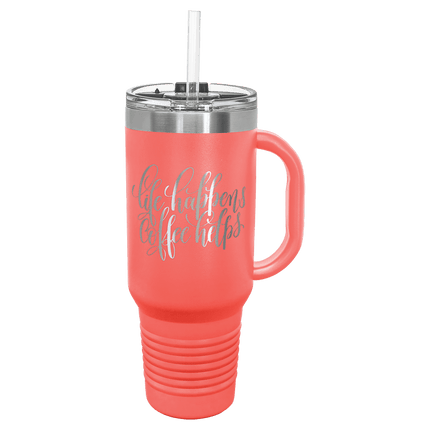 Personalized Polar Camel 40 oz. Travel Mug with Snap Lid & Straw