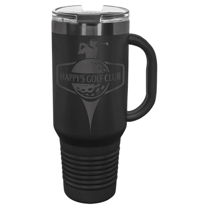 Polar Camel 40 oz. /Ghost Travel Mug with Handle & Straw