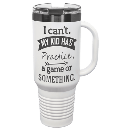 Polar Camel 40 oz. /Ghost Travel Mug with Handle & Straw