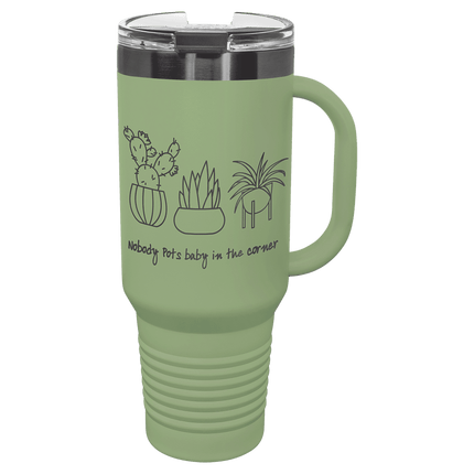 Polar Camel 40 oz. /Ghost Travel Mug with Handle & Straw