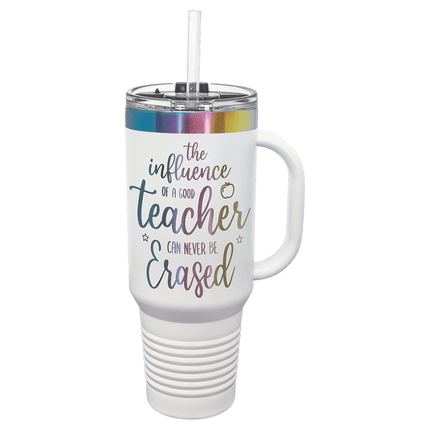 Polar Camel 40 oz. /Prism Travel Mug with Handle & Straw