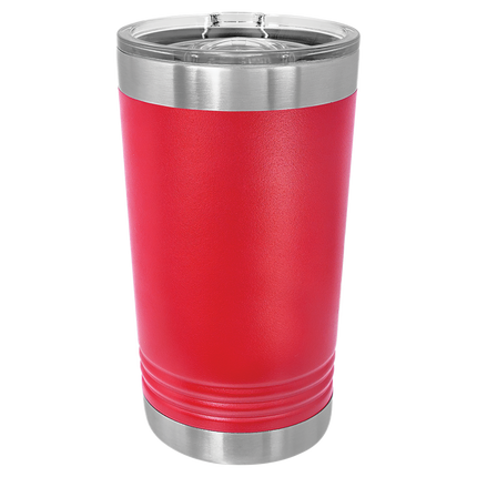 16oz Polar Camel pint tumbler in Red with custom engraving