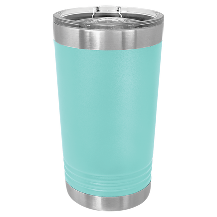 16oz Polar Camel pint tumbler in Teal with custom engraving