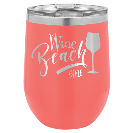 Personalized Polar Camel 12 oz. Stemless Wine Tumbler