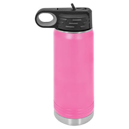Custom 20oz Polar Camel Water Bottle – Personalized Insulated Stainless Steel Bottle with Flip Straw Lid