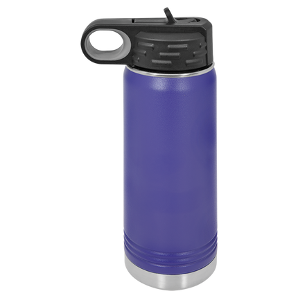 Custom 20oz Polar Camel Water Bottle – Personalized Insulated Stainless Steel Bottle with Flip Straw Lid