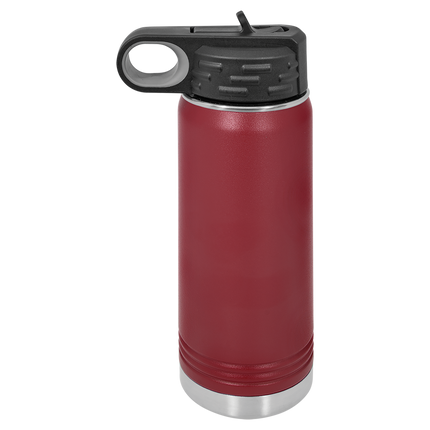 Custom 20oz Polar Camel Water Bottle – Personalized Insulated Stainless Steel Bottle with Flip Straw Lid