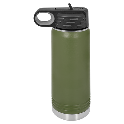 Custom 20oz Polar Camel Water Bottle – Personalized Insulated Stainless Steel Bottle with Flip Straw Lid