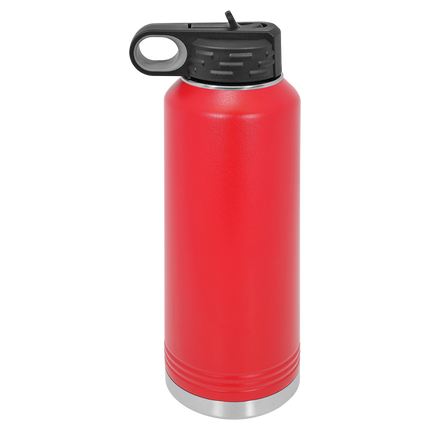 Custom 40oz Polar Camel Water Bottle – Personalized Stainless Steel Insulated Bottle with Flip Straw Lid