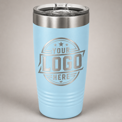 Engraved Polar Camel 20oz Tumbler - Light Blue
