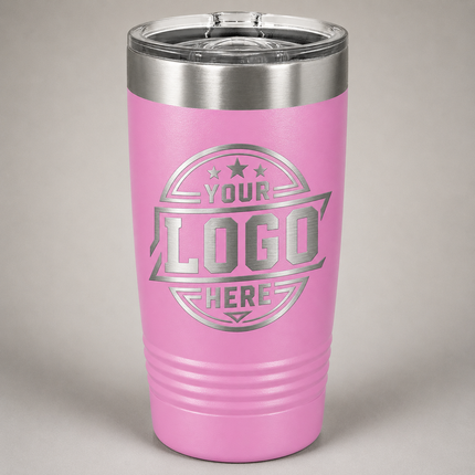 Engraved Polar Camel 20oz Tumbler - Light Purple