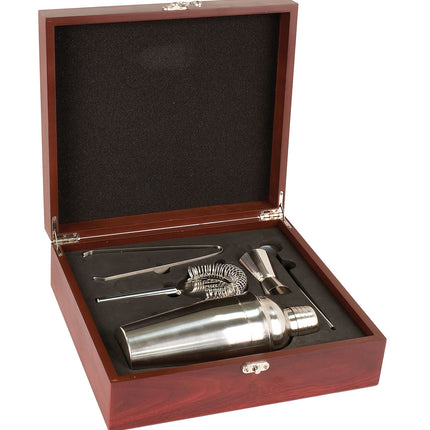 Rosewood Finish Martini Set