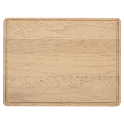 Personalized Maple Cutting Board with Juice Groove – Custom Engraved Charcuterie Board, Multiple Sizes