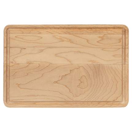 Personalized Maple Cutting Board with Juice Groove – Custom Engraved Charcuterie Board, Multiple Sizes