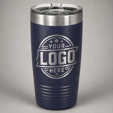 Engraved Polar Camel 20oz Tumbler - Navy Blue