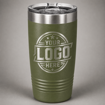 Engraved Polar Camel 20oz Tumbler - Olive Green