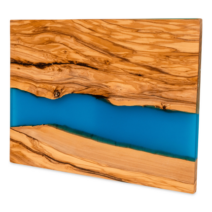 Olive Wood & Resin Cutting Board (15.65″ × 11.7″)