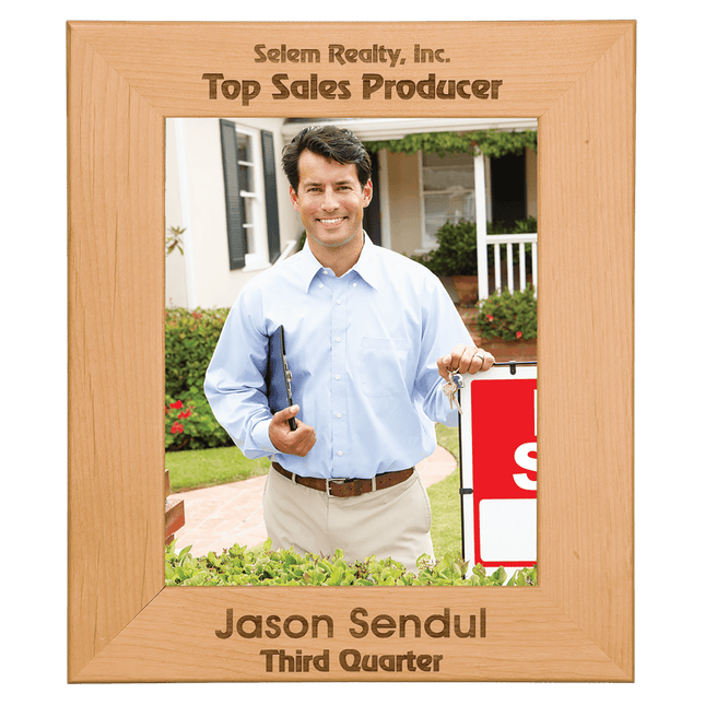 Personalized Red Alder Picture Frame (5" x 7")