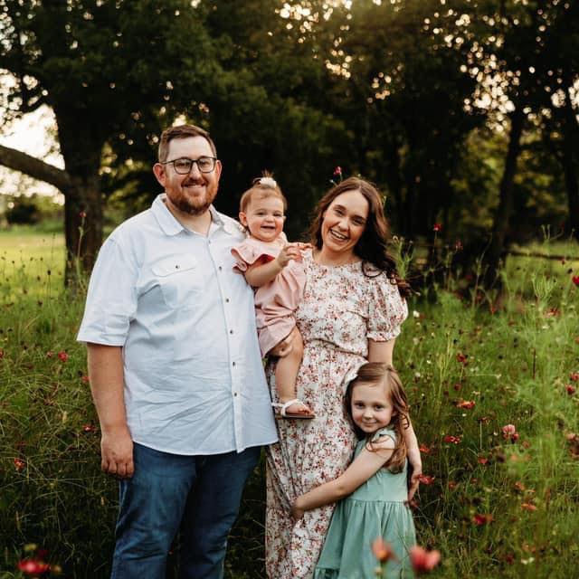 Greg Rathbone with family in Collinsville, Oklahoma