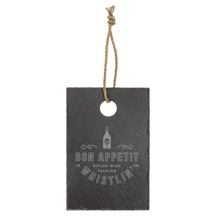 9" x 6" Rectangle Slate Cutting Board with Hanger String