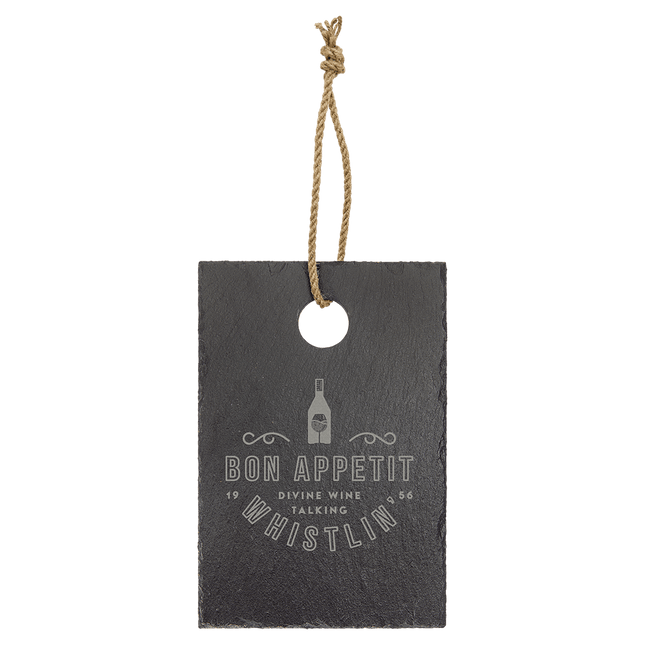 9" x 6" Rectangle Slate Cutting Board with Hanger String