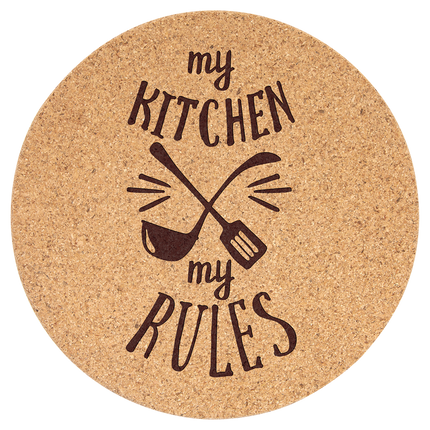 7 1/2" Round Cork Trivet
