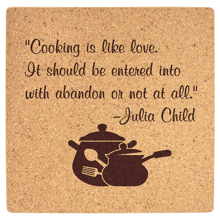 7 3/4" x 7 3/4" Square Cork Trivet