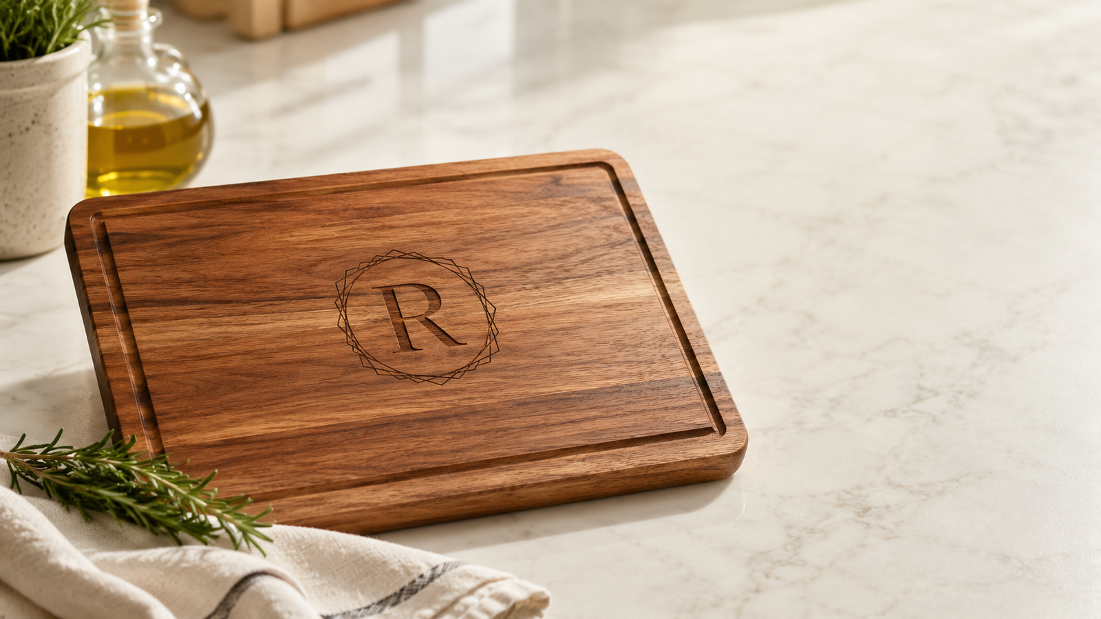 Custom engraved cutting boards your clients will actually use.