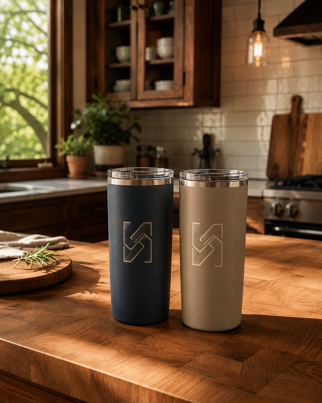 Custom engraved tumblers for Tulsa businesses, teams, and gifts.