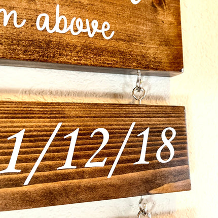 Custom Christmas Gift For Grandparent Sign with Grandkids' Names & Birthdates, Grandkids Make Life Grand Wood Sign, Personalized Gift Mom